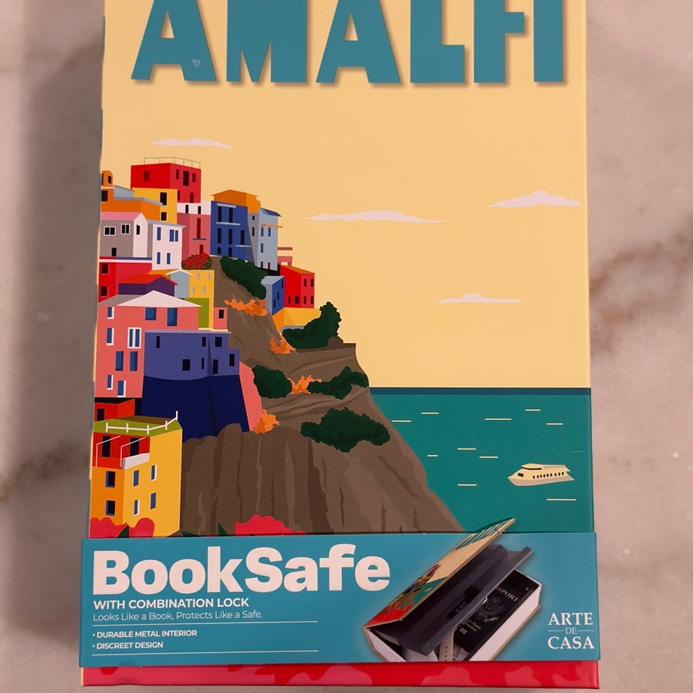 Amalfi Book Safe with Combination Lock - Multicolor